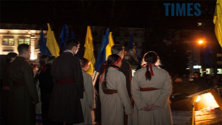 День Гідності та Свободи на майдані Житомира: віче