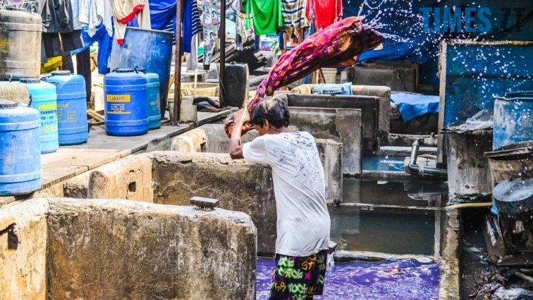 Громадська пральня в Індії. Процесс прання | TIMES.ZT
