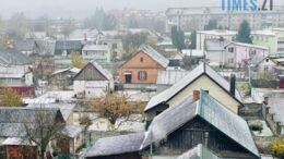 Перший сніг у Житомирі протримався кілька годин