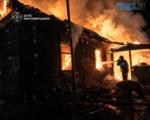 палаючий будинок на Житомирщині